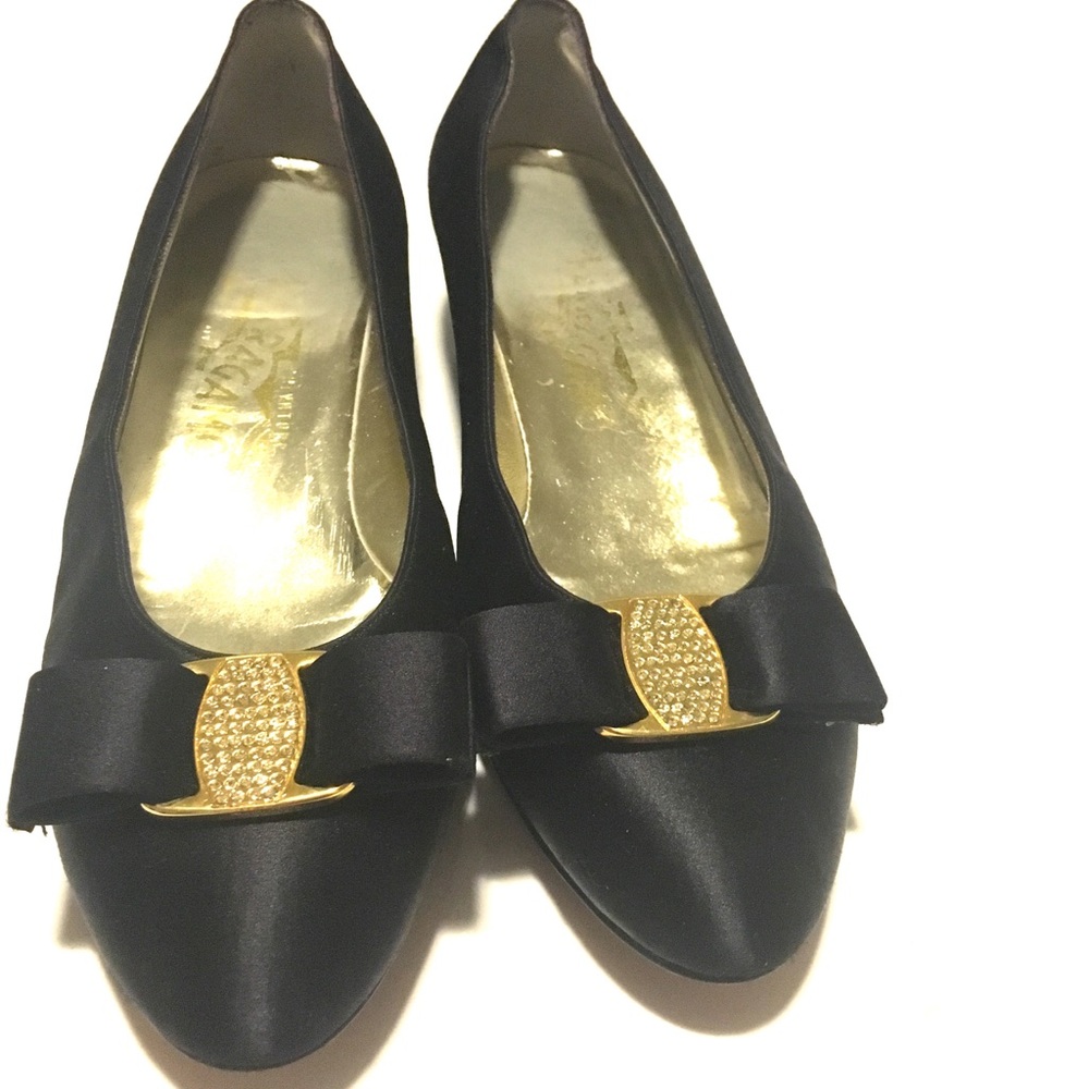 Salvatore Ferragamo | Satin Low Shoes With Bow